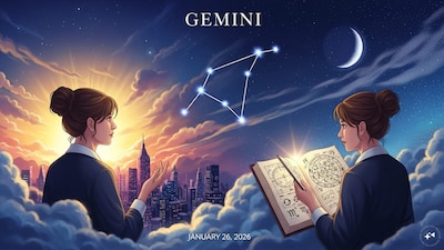 Gemini Horoscope today: Astrological predictions by Chirag Daruwalla for mithuna rashi on january 26 2026. (AI generated image)