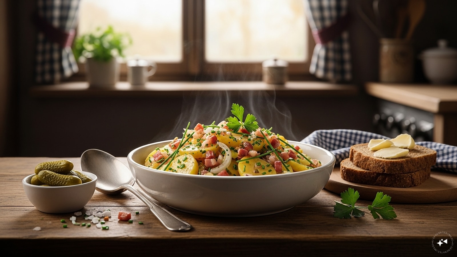 Kartoffelsalat (Germany): German kartoffelsalat varies by region, using vinegar and bacon in the south or mayonnaise in the north. Made with boiled potatoes, onions, and herbs, it’s a classic companion to sausages, showcasing regional identity through simplicity at family gatherings and festivals.