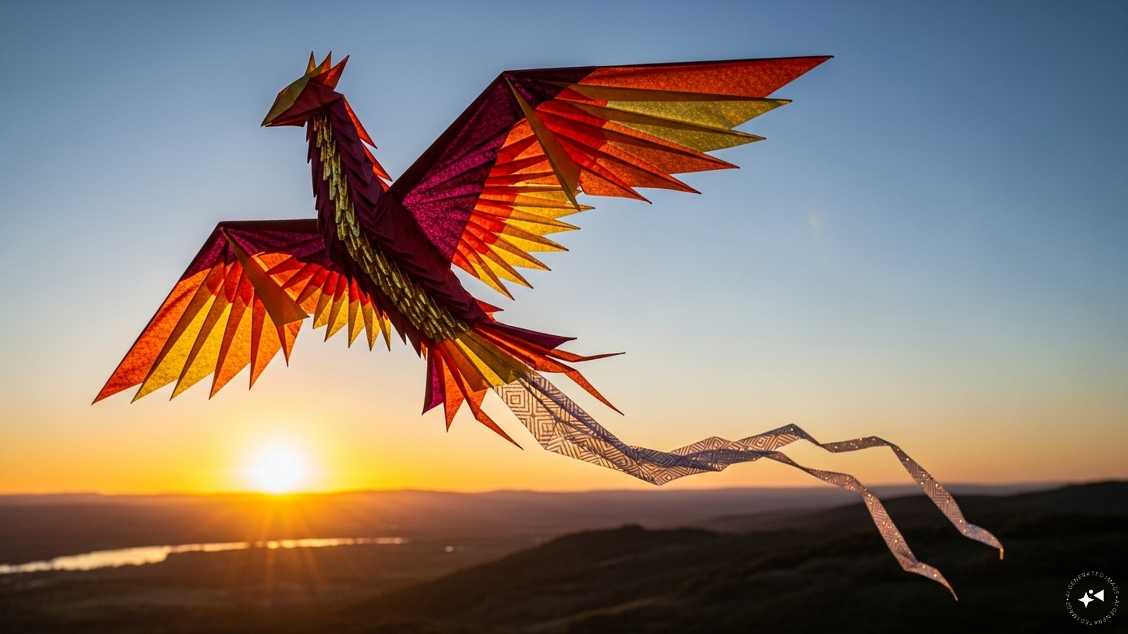 Origami-Inspired Kite: Fold strong, decorative paper into intricate origami shapes and attach to a simple frame. This style combines art and flight, producing unique designs that catch attention. Lightweight folds allow for easy handling and smooth gliding in gentle winds.