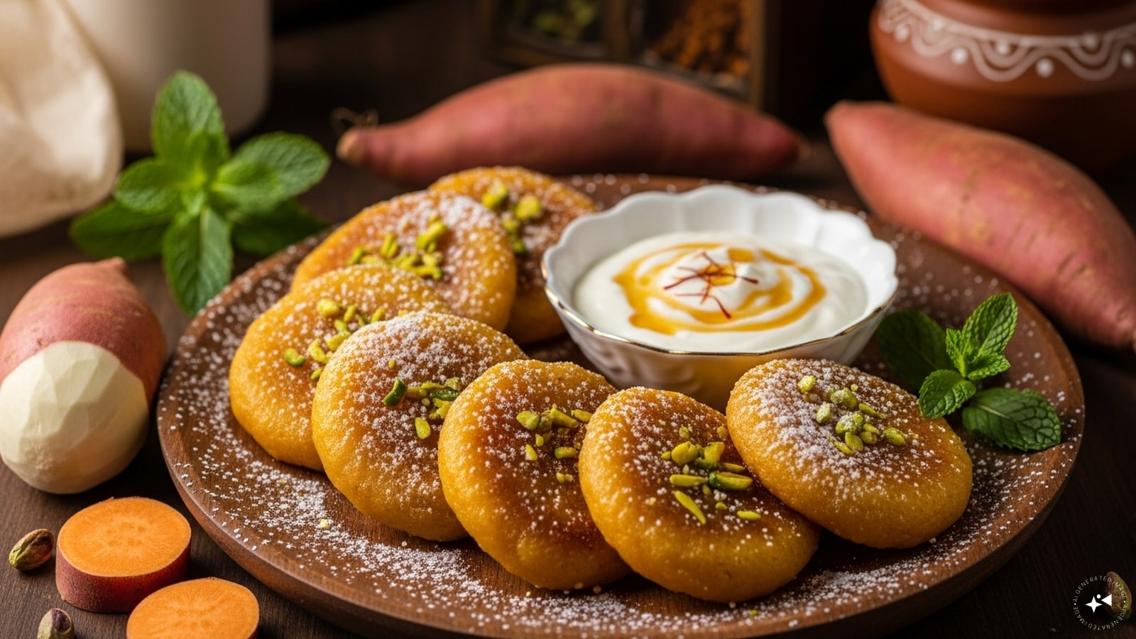 Ratalachya Gharya: This Maharashtrian delicacy consists of sweet, deep-fried flatbreads made from mashed sweet potatoes and jaggery. Unlike the common savory aloo puri, these are earthy and sweet, specifically prepared during the winter harvest when sweet potatoes are at their peak.