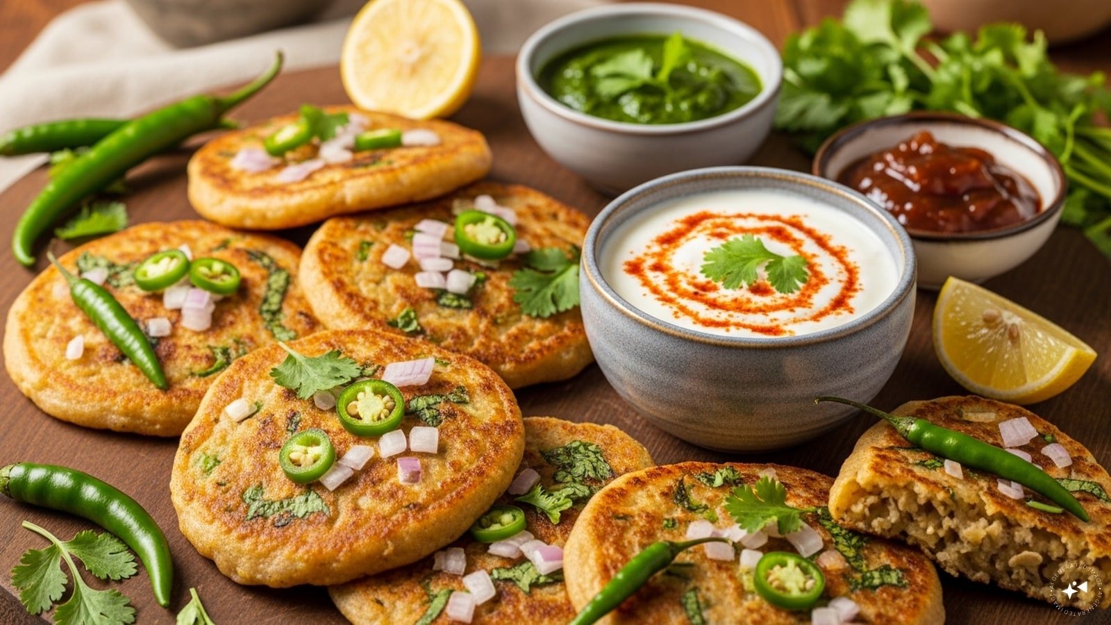 Dahi Chilla: Dahi chilla is a variation of lentil pancakes made with yogurt, which adds extra protein and probiotics. Soft, savoury, and flavourful, they support gut health and keep you full. Often served with chutney, they’re a nutritious breakfast favourite.
