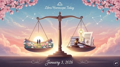 Libra Horoscope Today: Astrological predictions by Chirag Daruwalla for tula rashi on January 3 2026. (AI generated image)