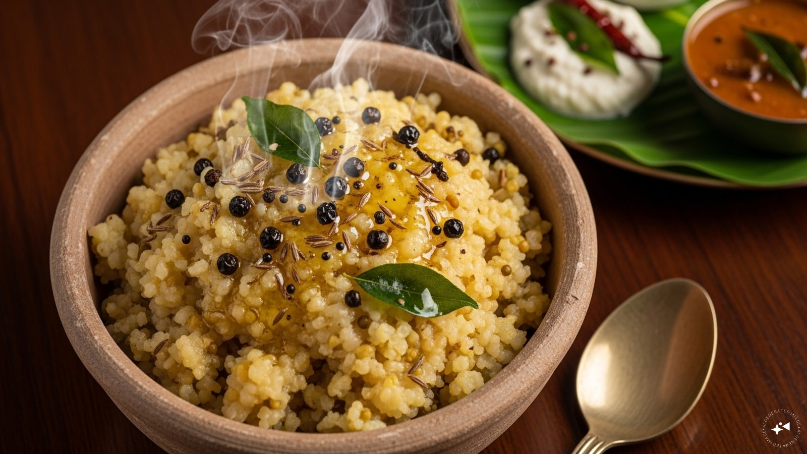 Ven Pongal (Tamil Nadu): Ven Pongal is the savoury counterpart to sweet Pongal, made with rice, moong dal, pepper, cumin, and ghee. Comforting and nourishing, it reflects simplicity and balance in traditional South Indian festive meals.