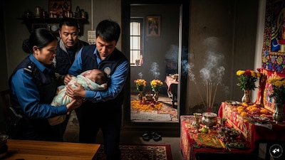 Authorities rescue an 8-month-old from a suspected ritual sacrifice in Bengaluru.  (Image-AI)