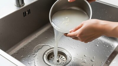 Rice water, often discarded after washing rice, is rich in vitamins and minerals.