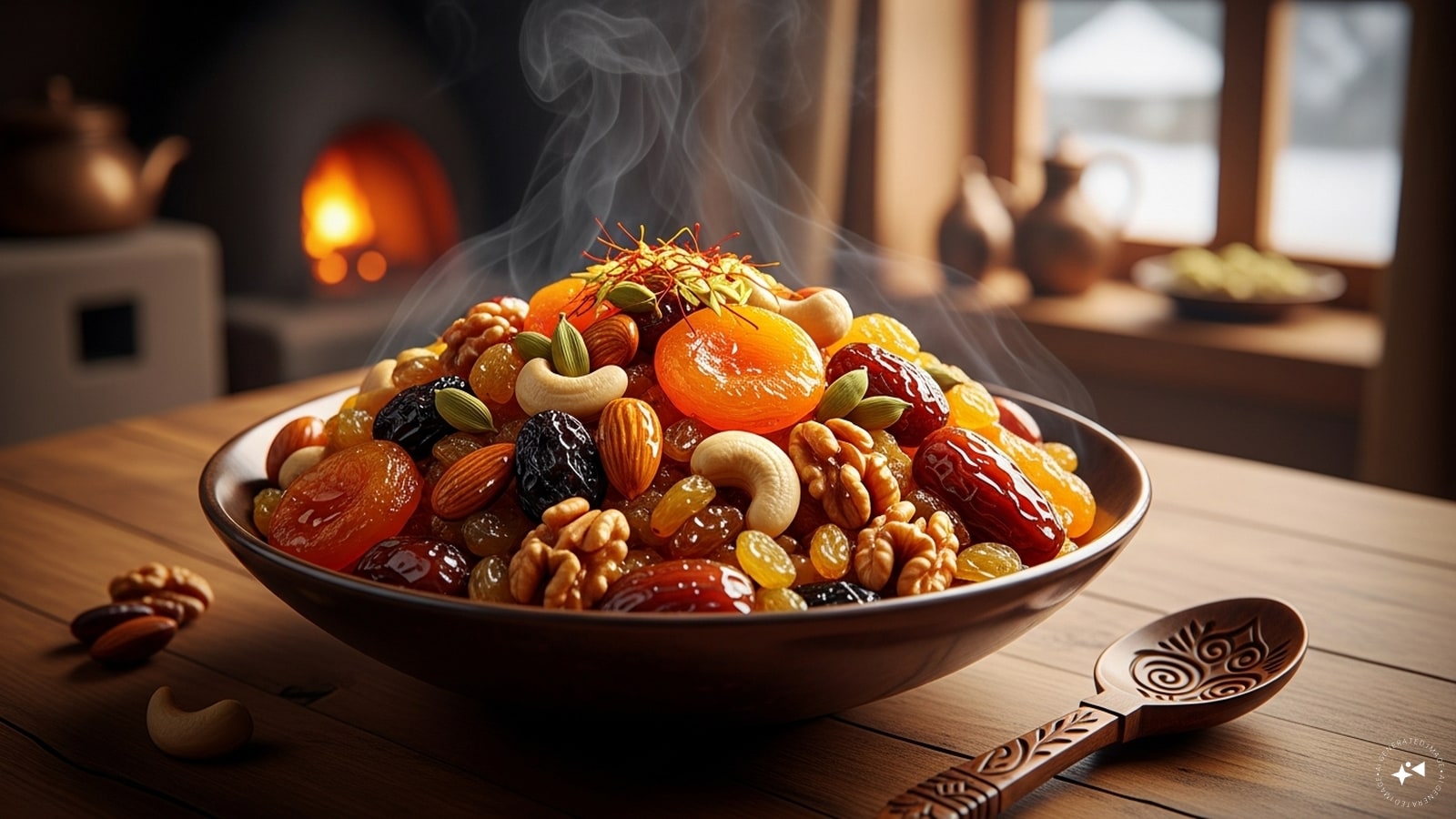 Shufta Kanaguchhi: In Kashmiri cuisine, Shufta is a rich mix of dried fruits and paneer. The "forgotten" version includes Kanaguchhi (Morel mushrooms). These rare, expensive mushrooms are foraged from the wild and added to the honey-based stew for their deep, smoky flavour and warming medicinal properties.