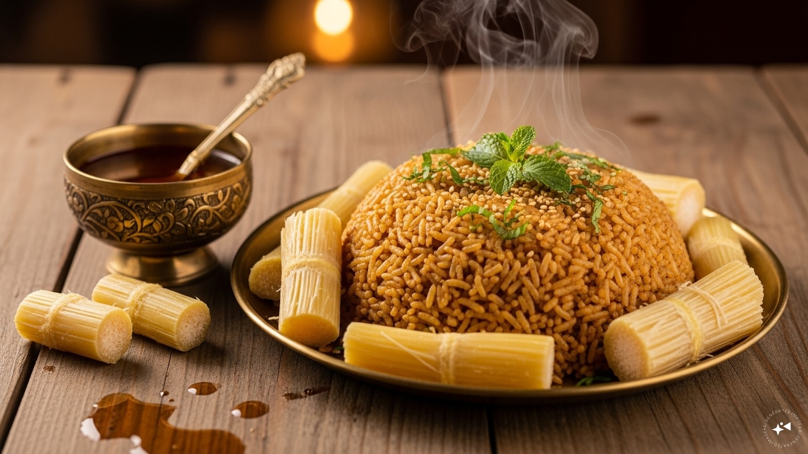 Ganne Wala Chawal: A rustic winter specialty from Punjab and Haryana, this dish involves slow-cooking Basmati rice in fresh, raw sugarcane juice. The result is a fragrant, earthy, and naturally sweet pulao. As fresh sugarcane crushers moved further away from urban centers, this seasonal treat became a rarity.