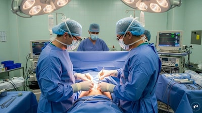 More than nine out of ten childbirths in private hospitals in West Bengal’s Murshidabad and Nadia districts are conducted through cesarean sections. (AI generated image)