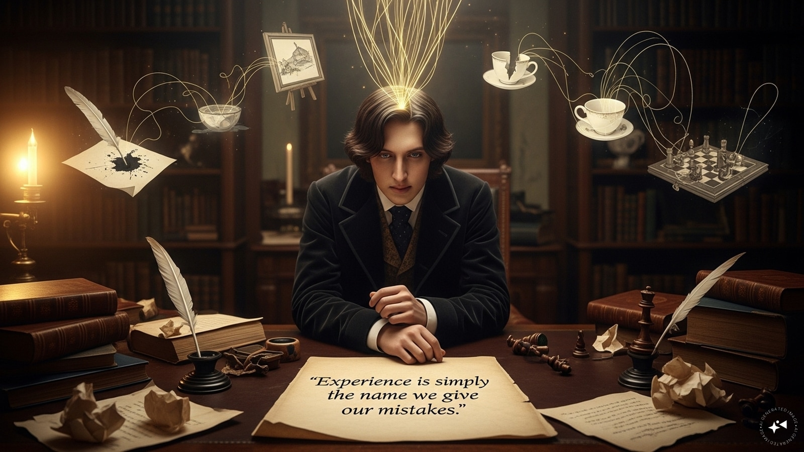 “Experience is simply the name we give our mistakes.”: Wilde reframes failure as a vital creative tool. Instead of fearing errors, he invites us to see them as lessons that sharpen insight, build resilience, and ultimately lead to more meaningful and courageous creative outcomes. “Experience is simply the name we give our mistakes.”: Wilde reframes failure as a vital creative tool. Instead of fearing errors, he invites us to see them as lessons that sharpen insight, build resilience, and ultimately lead to more meaningful and courageous creative outcomes.