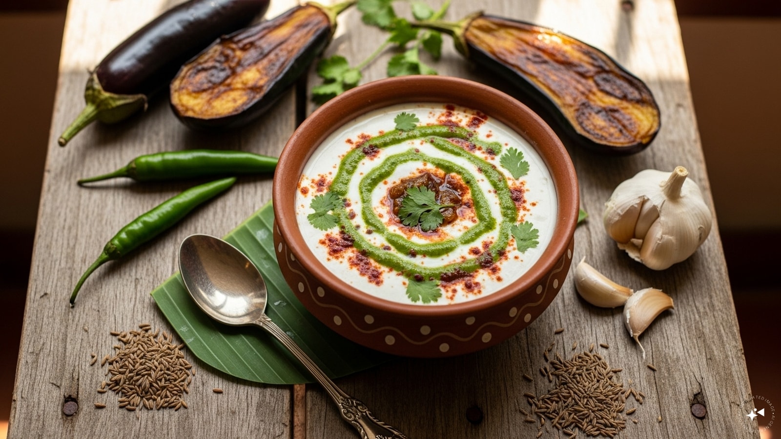 Baingan Ka Raita: A refreshing twist on brinjal, baingan ka raita involves roasting brinjal until soft, mashing it, and mixing it with yogurt, cumin powder, and green chilies. The coolness of yogurt balances the smoky brinjal, making it a perfect side dish for biryanis or spicy curries.