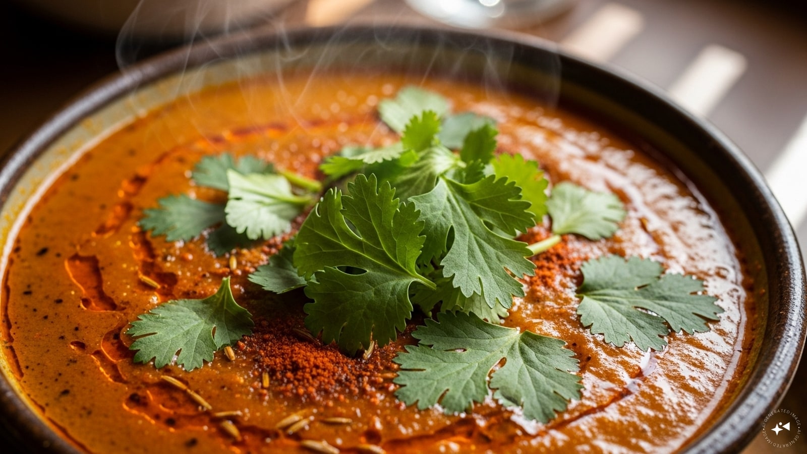  Garnish with coriander leaves and serve.