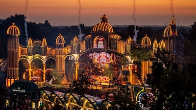 The stage at the Tomorrowland in Belgium