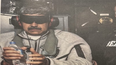 Trump posted the first image of Maduro aboard a US military ship.