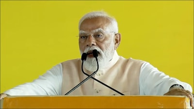 PM Modi attends a massive public rally in Madhuranthakam, Tamil Nadu. (PMO)