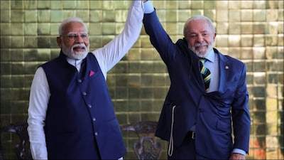 PM Modi and Brazil President Lula da Silva. (Reuters/File)