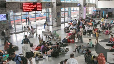 Bandra terminus: The three lines will substantially increase capacity for train movements and help improve punctuality and operational flexibility. (PTI File)