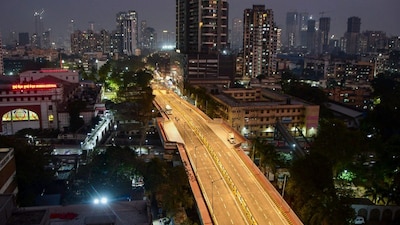 A view of the reconstructed Bellasis flyover in Mumbai on Tuesday. (PTI)
