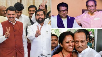 BJP-Shinde Sena Mahayuti, Thackerays and Pawars are the key players.