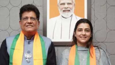 Tejasvee Ghosalkar with BJP's Piyush Goyal. (Instagram) 