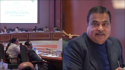 Union Transport Minister Nitin Gadkari at an annual meeting of Transport Ministers. (X/@nitin_gadkari)