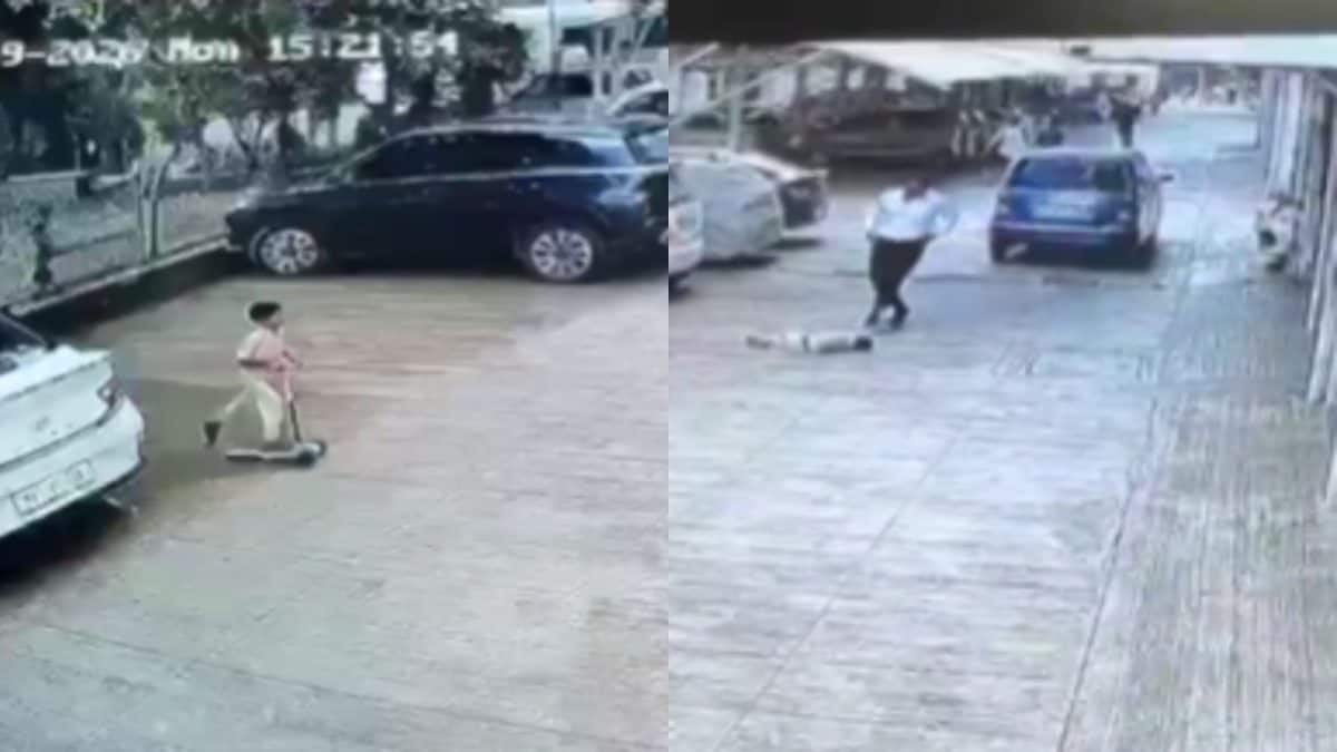 Speeding Car Rams Over 7-Year-Old Riding Bicycle In Housing Society In Pune | Video