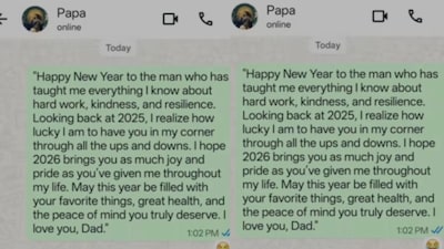  An Indian father realised his child’s appreciative message was written by ChatGPT.(Photo Credit: Reddit)