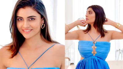 Malti Chahar shared her look from the Bigg Boss 19 success bash in Dubai.(Photo Credit: Instagram)