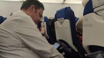 A techie turned flight frustration into an AI-powered fix for noisy passengers(Photo Credit: X)