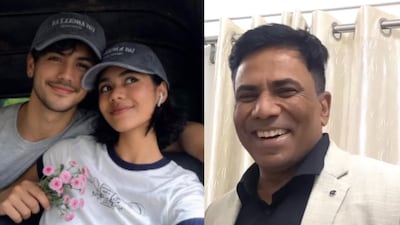 The daughter shows her father an AI-generated image.(Photo Credit: Instagram)