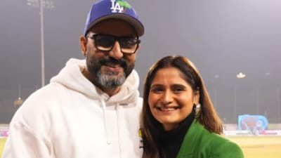 Arti Singh met Abhishek Bachchan at a recent event. (Photo Credit:Instagram)