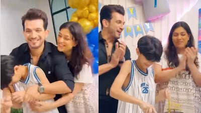Arjun Bijlani and Neha Swami hosted Ayaan's birthday.(Photo Credit: Instagram)