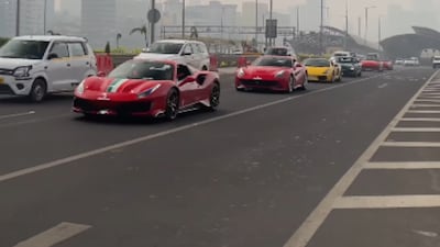 The video shows Poonawalla’s supercars moving together on the road. (Photo Credit: Instagram)