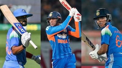 (From left) Shreyas Iyer, Shubman Gill and Yashasvi Jaiswal (Agencies)
