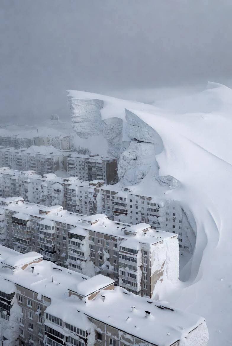 Apocalyptic Scenes As Russia's Kamchatka Battles Record Snowfall | Photos