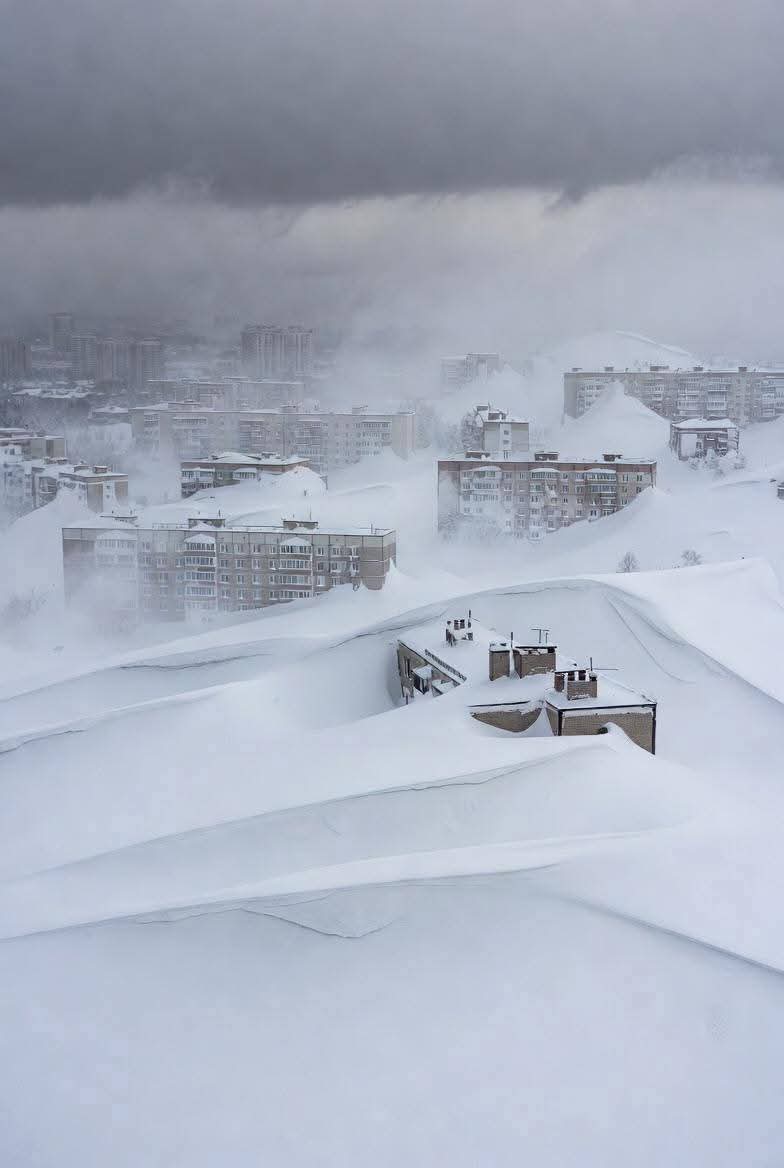 Apocalyptic Scenes As Russia's Kamchatka Battles Record Snowfall | Photos