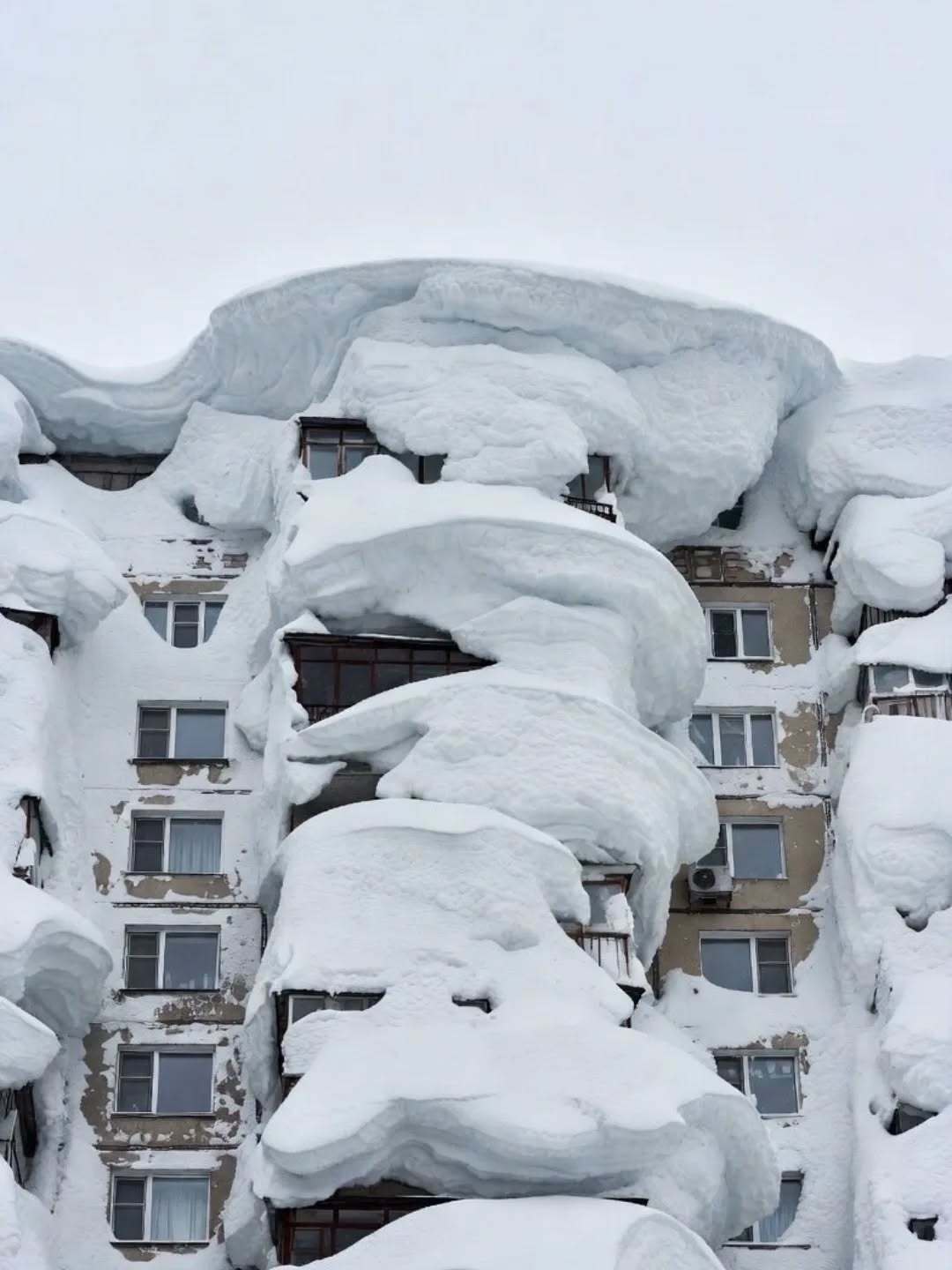 Apocalyptic Scenes As Russia's Kamchatka Battles Record Snowfall | Photos