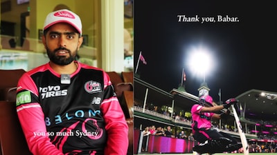 Babar Azam Effect?Sydney Sixers observed a steep drop in the followers list on Instagram. (Photo credit: Sydney Sixers)