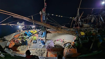 The intercepted boat was identified as AL-MADINA (Credits: News18)