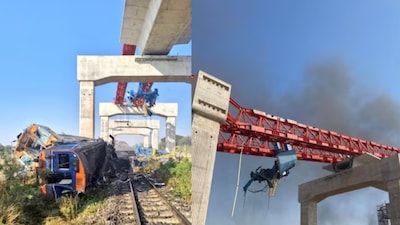 A crane from a China-backed rail project collapsed onto a speeding passenger train in Thailand’s Nakhon Ratchasima, causing derailment and fire that killed at least 22 people.