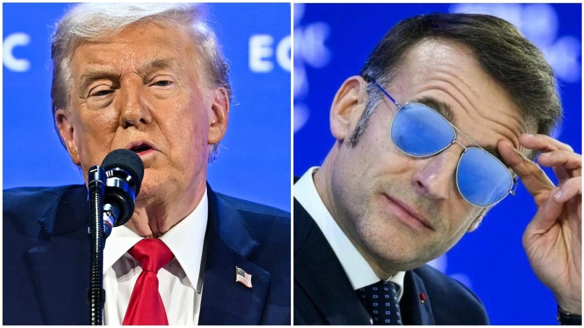 Trump Mocks Macron Over Sunglasses At Davos: 'What the Hell Happened?'