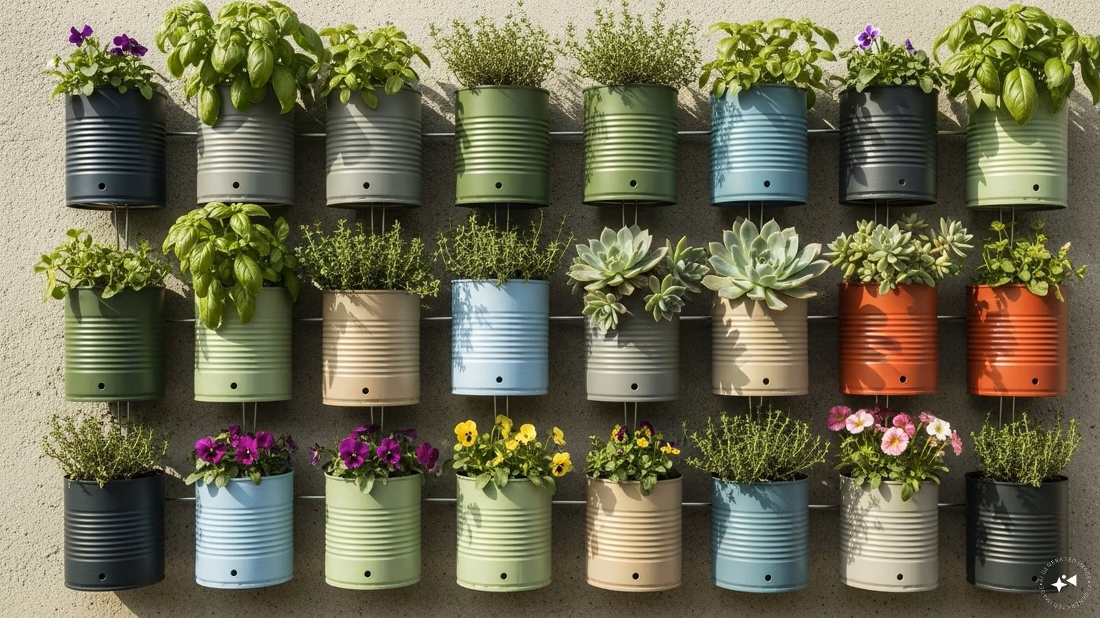 How to create a vertical garden using plastic bottles, cans and other waste materials How to create a vertical garden using plastic bottles, cans and other waste materials