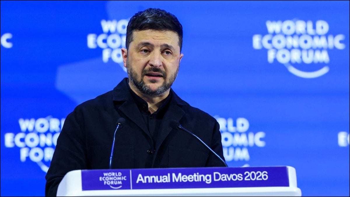 'Maduro Is On Trial, Putin Isn't': Zelenskyy Criticises Europe's Inaction In Davos Speech