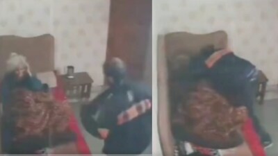 A screengrab from the video surfacing on X. (Image: X/@SurajKrBauddh)