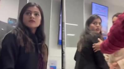 Screengrab from the viral video. (Image: X/@SurajKrBauddh)