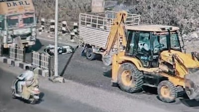 The accident took place on Sunday.