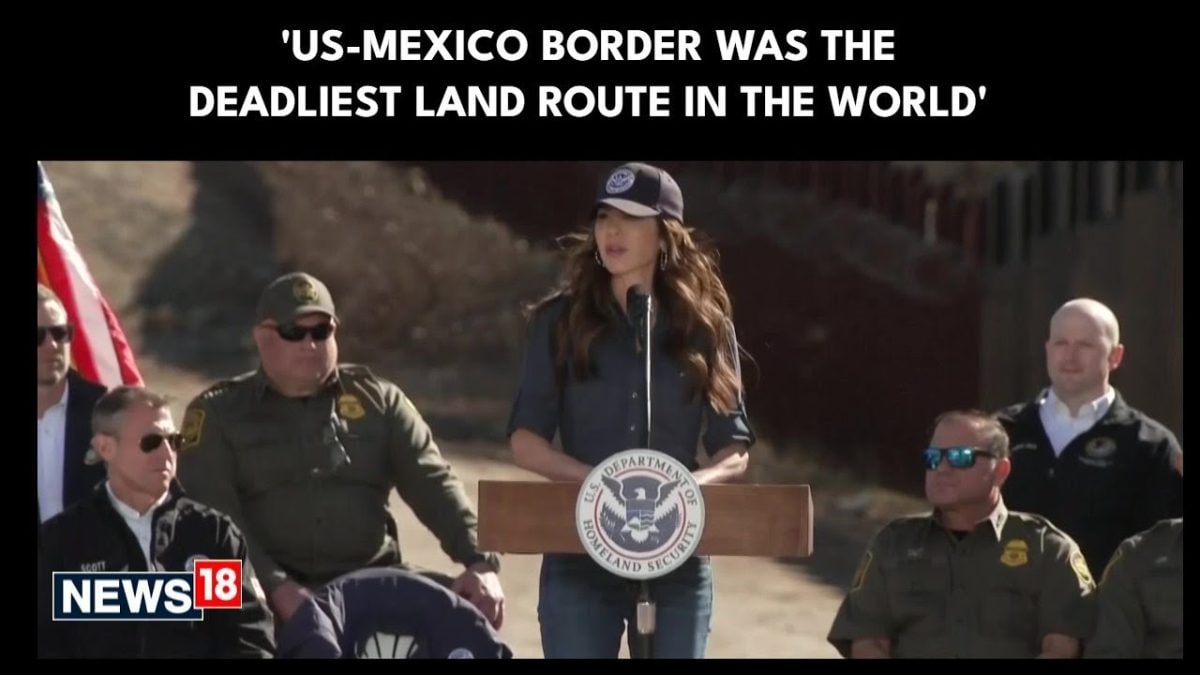 'US-Mexico Border Was The Deadliest Land Route In The World': Noem ...