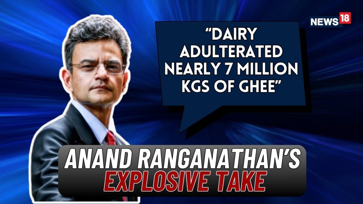 “Unprecedented Ghee Adulteration”: Dairy Adulterated Nearly 7 Million Kg, Says Author Ranganathan