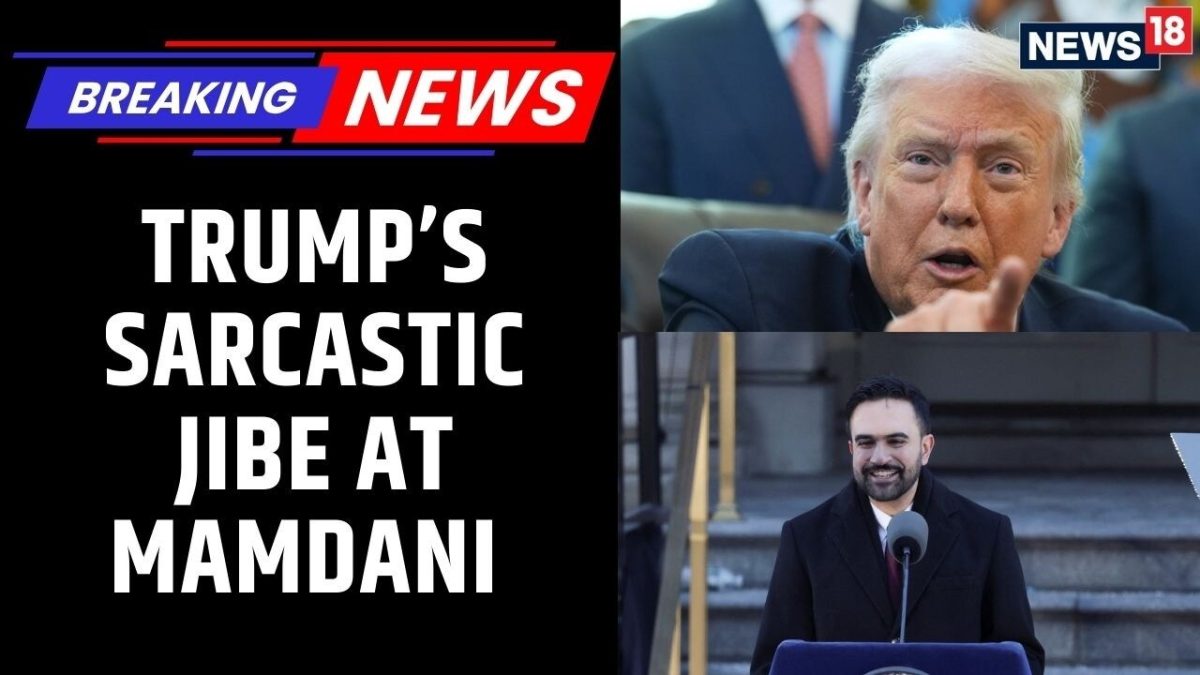 President Donald Trump makes a remark on Zohran Mamdani while reiterating the ID policy on voting