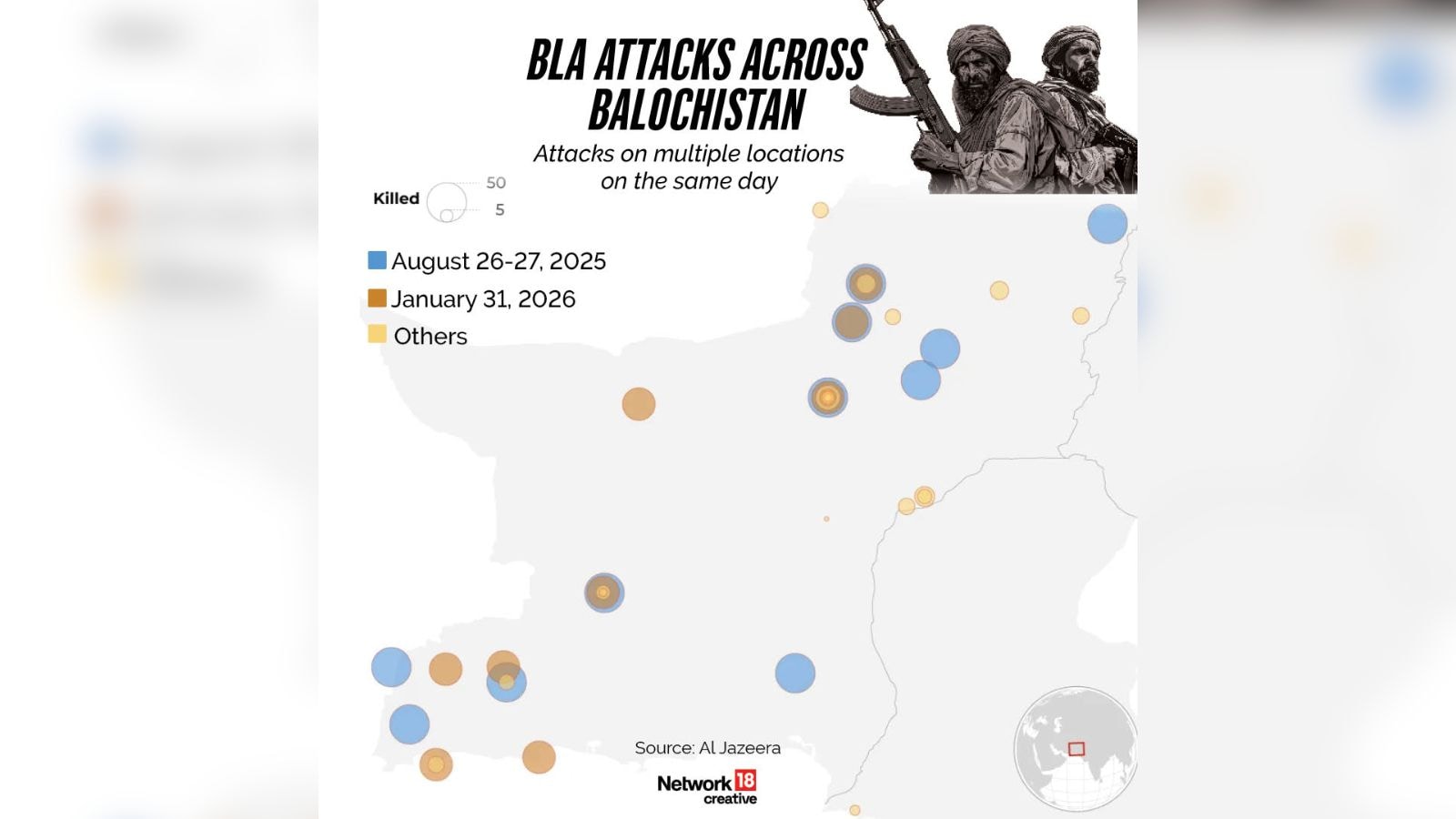 BLA first launched Operation Herof In August 2024 with attacks across 12 districts of Balochistan.