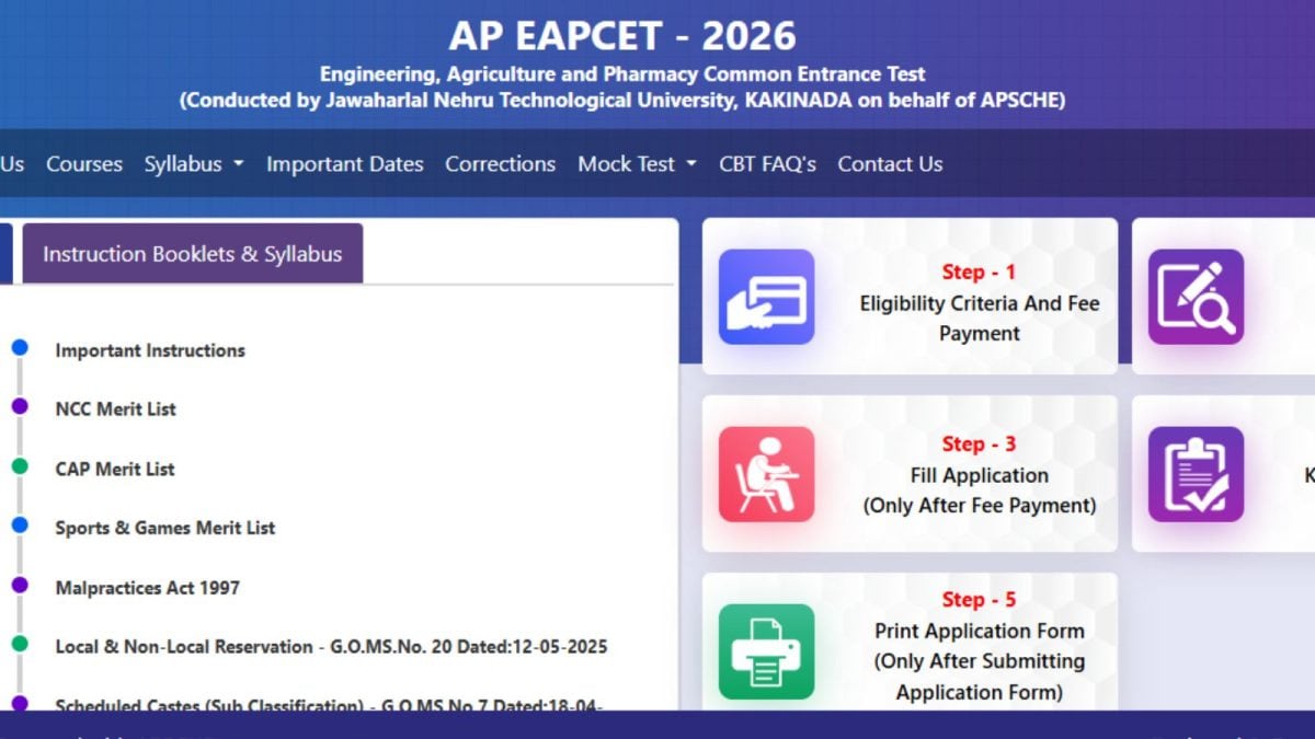AP EAMCET 2026 Registration Begins | Full Application, Exam Schedule ...